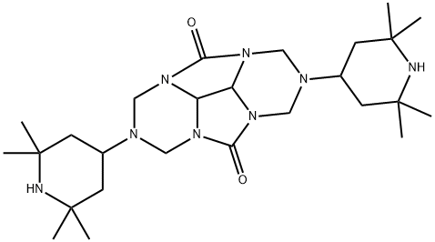 HEXAHYDRO-2,6-BIS(2,2,6,6-TETRAMETHYL-4-PIPERIDINYL)-1H,4H,5H,8H-2,3A,4A,6,7A,8A-HEXAAZACYCLOPENTA[DEF]FLUORENE-4,8-DIONE