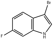 3-Bromo-6-fluoroindole Structural