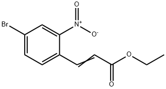 ethyl (2E)-3-(4-broMo-2-nitrophenyl)prop-2-enoate Structural