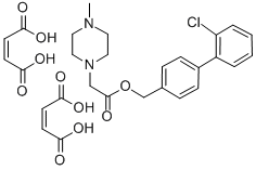 4-((4-Methyl-1-piperazinyl)acetoxymethyl)-2'-chlorobiphenyl dihydrogen maleate