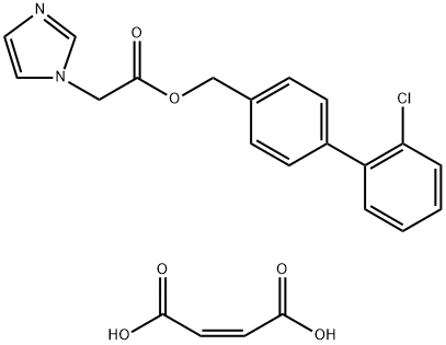 4-(Imidazolylacetoxymethyl)-2'-chlorobiphenyl hydrogen maleate Structural