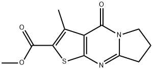 methyl 3-methyl-4-oxo-4,6,7,8-tetrahydropyrrolo[1,2-a]thieno[2,3-d]pyrimidine-2-carboxylate Structural