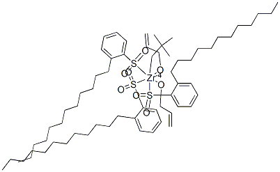 Zirconium, 2,2-bis(2-propenyloxy-.kappa.O)methyl-1-butanolato-.kappa.Otris(dodecylbenzenesulfonato-.kappa.O)- Structural