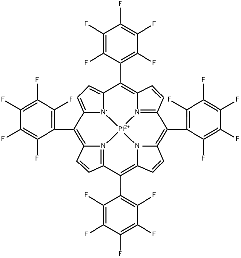 PT(II) MESO-TETRA(PENTAFLUOROPHENYL)PORPHINE Structural