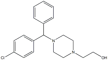 4-[(4-CHLOROPHENYL)PHENYLMETHYL]-1-PIPERAZINEETHANOL DIHYDROCHLORIDE Structural