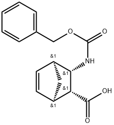 3-EXO-(BENZYLOXYCARBONYLAMINO)BICYCLO[2.2.1]HEPT-5-ENE-2-EXO-CARBOXYLIC ACID Structural