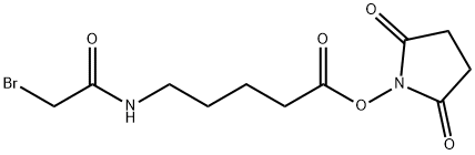 Succinimidyl-5-(bromoacetamido)pentanoate Structural