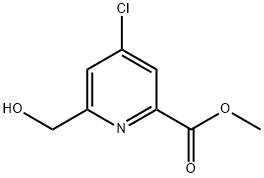 METHYL 4-CHLORO-6-(HYDROXYMETHYL)PICOLINATE Structural