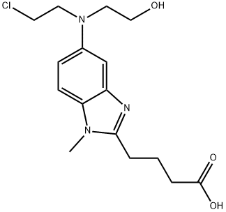 5-[(2-Chloroethyl)(2-hydroxyethyl)aMino]-1-Methyl-1H-benziMidazole-2-butanoic Acid Structural