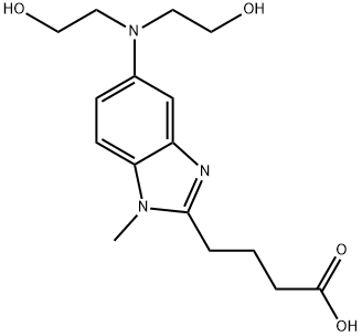 5-[Bis(2-hydroxyethyl)aMino]-1-Methyl-1H-benziMidazole-2-butanoic Acid Structural