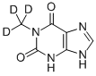 1-METHYLXANTHINE-D3 Structural