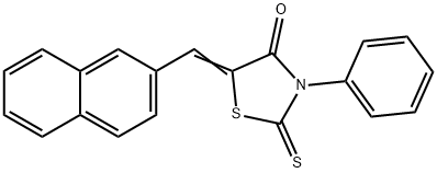 Rhodanine, 5-(2-naphthylmethylene)-3-phenyl- Structural