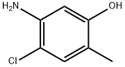 5-Amino-4-chloro-2-methylphenol Structural