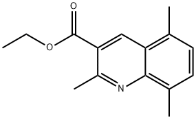 2,5,8-TRIMETHYLQUINOLINE-3-CARBOXYLIC ACID ETHYL ESTER Structural