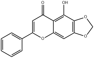 5-HYDROXY-6,7-METHYLENEDIOXYFLAVONE Structural