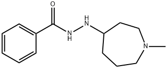 Benzoic acid, 2-(hexahydro-1-Methyl-1H-azepin-4-yl)hydrazide Structural