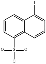 5-Iodonaphthalene-1-sulfonylchloride Structural