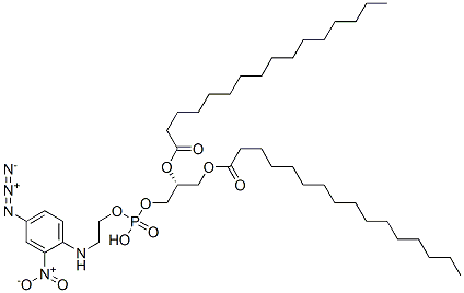 1,2-dipalmitoyl-sn-glycerol 3-((((4-azido-2-nitrophenyl)amino)ethyl)phosphate) Structural