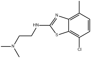 N'-(7-Chloro-4-methyl-1,3-benzothiazol-2-yl)-N,N-dimethylethane-1,2-diamine Structural