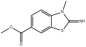 Methyl 2-imino-3-methyl-2,3-dihydro-1,3-benzothiazole-6-carboxylate Structural