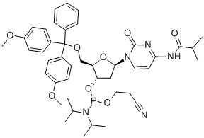 DMT-DCYTIDINE (N6-BENZOYL) CYANOETHYL PHOSPHORAMIDITE) Structural