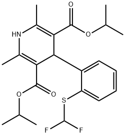 3,5-Pyridinedicarboxylic acid, 1,4-dihydro-4-(2-((difluoromethyl)thio) phenyl)-2,6-dimethyl-, bis(1-methylethyl) ester