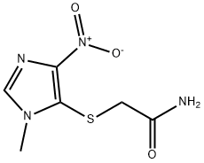 ACETAMIDE, 2-((1-METHYL-4-NITRO-1H-IMIDAZOL-5-YL)THIO)- Structural