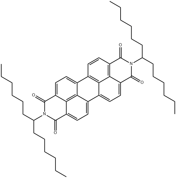 N,N'-BIS(1-HEXYLHEPTYL)-PERYLENE-3,4:9,10-BIS-(DICARBOXIMIDE) Structural