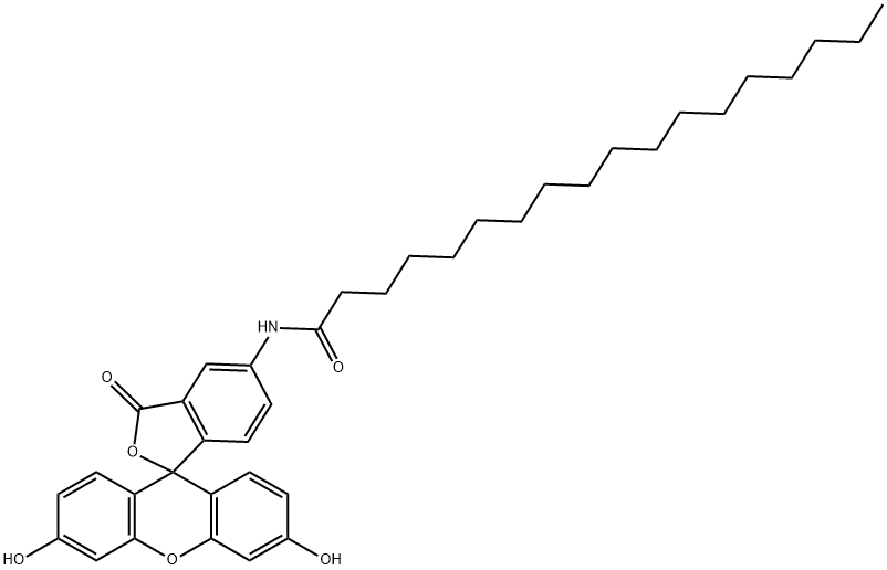 5-(OCTADECANOYLAMINO)FLUORESCEIN Structural