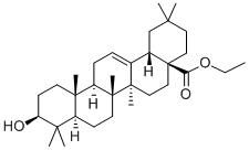 Ethyl (3beta)-3-hydroxyolean-12-en-28-oate Structural