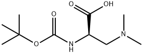 N-ALPHA-BOC-(R)-2-AMINO-3-(DIMETHYLAMINO)PROPIONIC ACID Structural