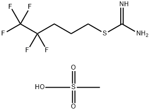 S-(4,4,5,5,5-Pentafluoropentyl)isothiourea Methanesulfonate Structural