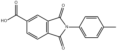 2-(4-Methylphenyl)-1,3-dioxoisoindoline-5-carboxylic acid Structural