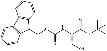 NALPHA-FMOC-L-SERINE TERT-BUTYL ESTER Structural