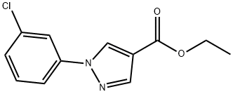 ethyl 1-(3-chlorophenyl)-1H-pyrazole-4-carboxylate Structural