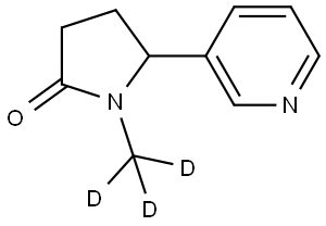 (+/-)-COTININE-D3 Structural