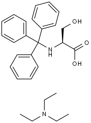 L-Serine, N-(triphenylMethyl)-, coMpd. with N,N-diethylethanaMine (1:1) Structural