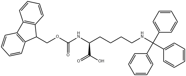 Fmoc-Lys(Trt)-OH Structural