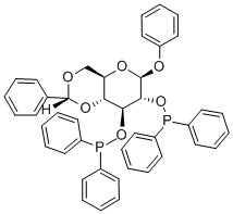 (-)-PHENYL-4,6-O-(R)-BENZYLIDENE-2,3-O-BIS-(DIPHENYLPHOSPHINO)-BETA-D-GLUCOPYRANOSIDE