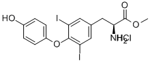 L-TYROSINE, O-(4-HYDROXYPHENYL)-3,5-DIIODO-, METHYL ESTER, HYDROCHLORIDE Structural