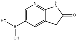 Boronicacid,B-(2,3-dihydro-2-oxo-1H-pyrrolo[2,3-b]pyridin-5-yl)- Structural