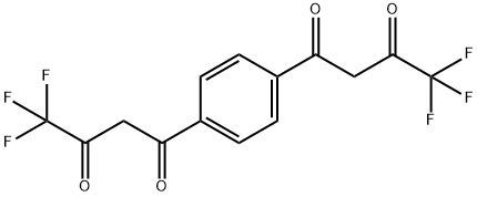 1,4-BIS(4,4,4-TRIFLUORO-2-4-DIOXOBUTYL)BENZENE Structural