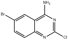 6-BROMO-2-CHLOROQUINAZOLIN-4-AMINE Structural