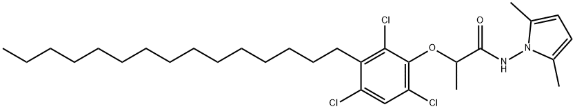 Propanamide, N-(2,5-dimethyl-1H-pyrrol-1-yl)-2-(2,4,6-trichloro-3-pent adecylphenoxy)-