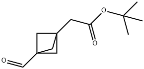tert-Butyl2-(3-formylbicyclo[1.1.1]pentan-1-yl)acetate Structural