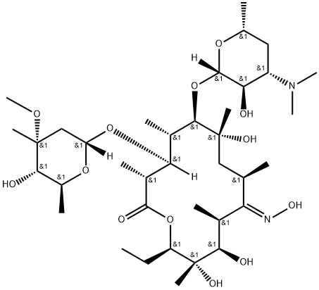 Erythromycin A Oxime Structural Picture