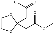 METHYL 2-(2-((CHLOROCARBONYL)METHYL)-1,3-DIOXOLAN-2-YL)ACETATE