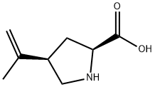 L-Proline, 4-(1-methylethenyl)-, cis- (9CI) Structural