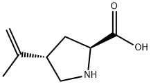 L-Proline, 4-(1-methylethenyl)-, trans- (9CI) Structural