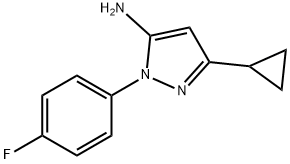 3-Cyclopropyl-1-(4-fluorophenyl)-1H-pyrazol-5-amine Structural